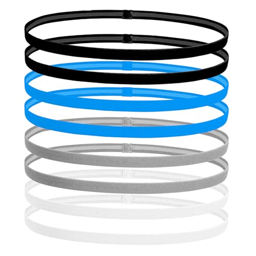 8 Piezas Cinta Deportiva Pelo, Cinta Pelo Mujer Diadema hombre para Mujer Deporte Niño, Cintas pelo deportivas Elásticas, Diademas cinta para el pelo para Yoga Fútbol Jogging