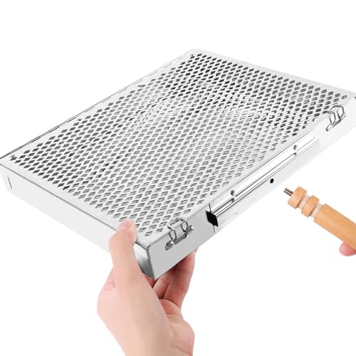Panier de barbecue pliant qui emp&ecirc;che les aliments de tomber