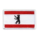 Flagge Berlins - Aufnäher / Aufnäher - bestickt