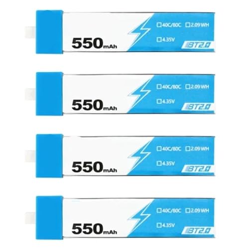 Batterie RC BT2.0 550mAh puissance 1S 30C autonomie prolongée drone