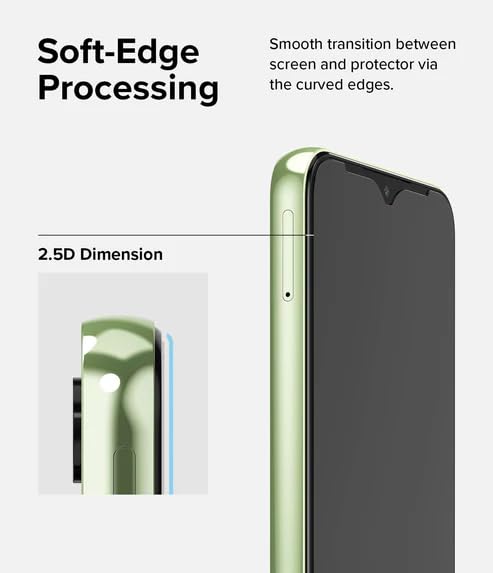 Image of Shattersafe Oleophobic Tempered Glass Screen Protector Compatible For Infinix Hot 20i [Pack of 1]. Edge To Edge Full Screen Protection With Easy Installation Kit & Case Friendly Fit.