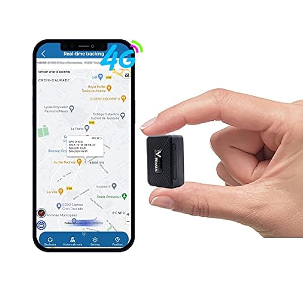 Mini GPS Micro Localizzatore GPS,Winnes 4G Spia GPS Tracker Portatile con Magnete per auto/Moto/Bambini/Valigia/Borsa Posizion in Tempo Reale,Anti-Perso Alarm APP/Piattaforma Gratuita (4G TK913)