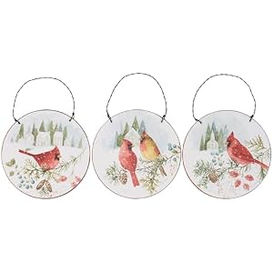 Primitives by Kathy Winter Cardinal Ornament Set 118320