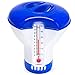ESMART Dispensador Cloro Piscina, 5 Inch Dosificador Cloro Piscina con Termómetro, Dosificador Químico para Piscina y SPA, Flotador Cloro Pastillas de Piscina