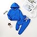 Happy Town Baby Fall Outfits for Girl Boy Long Sleeve Hoodie Top and Long Sweatpants Set Toddler Sweatsuit (Solid Color-Royal Blue, 4-5 T)