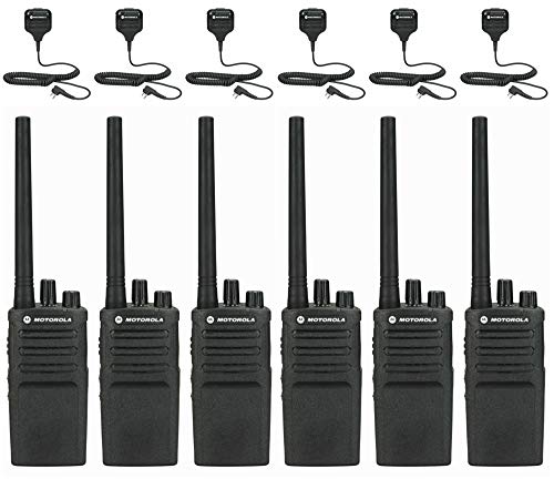 Motorola Solutions RMV2080 6-Pack with Speaker Mics Two-Way Radio Analog 8 Channels VHF 150.8-164