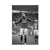 DUMPER Cristiano Ronaldo Poster auf Leinwand, Schlafzimmer, Dekoration, Landschaft, Büro, Raumdekoration, Geschenk, 20 x 30 cm