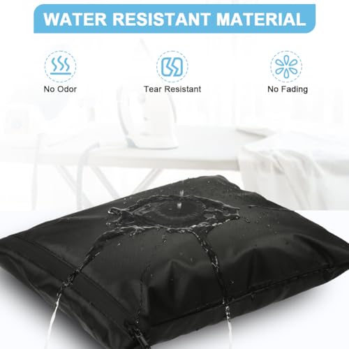 AOOSA 2PCS Bolsa Impermeable Piscina, 40x50cm Laundry Bag con Asa y Cremallera, Bolsas Ropa Sucia Viaje Mojada Piscina, Organizador para Trajes de Baño, Gimnasio y Playa (Negro) - imagen 3
