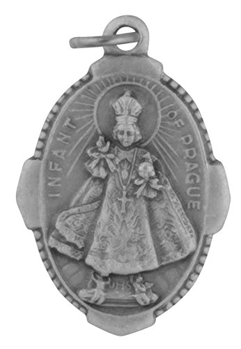 Médaille de Saint catholique traditionnelle Venerare en métal argenté ciselé