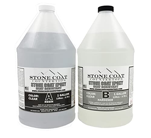 Epoxy Shower Kit (Stone Coat Countertops) – DIY Epoxy Resin Kit for Custom Shower Walls and Waterproof Bathtub Surrounds! Create Realistic Stone on Shower Panels of Any Shape or Size!