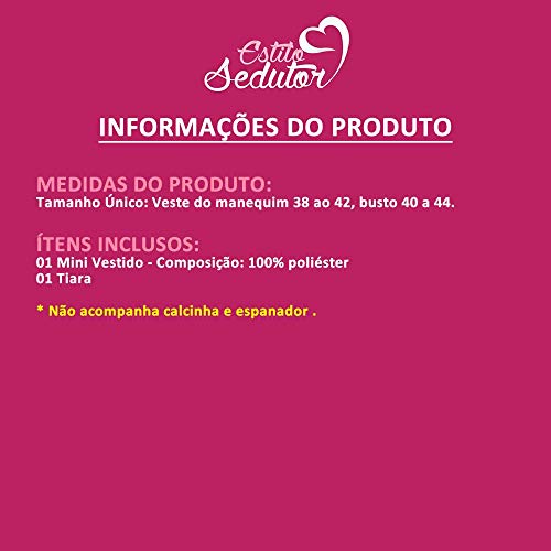Fantasia Erótica Empregada Sexy Jujuba Empregadinha Estilo Sedutor - VT161