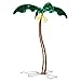 Green LongLife Decorative LED Palm Tree (5 Feet, Palm Tree With Coconuts)