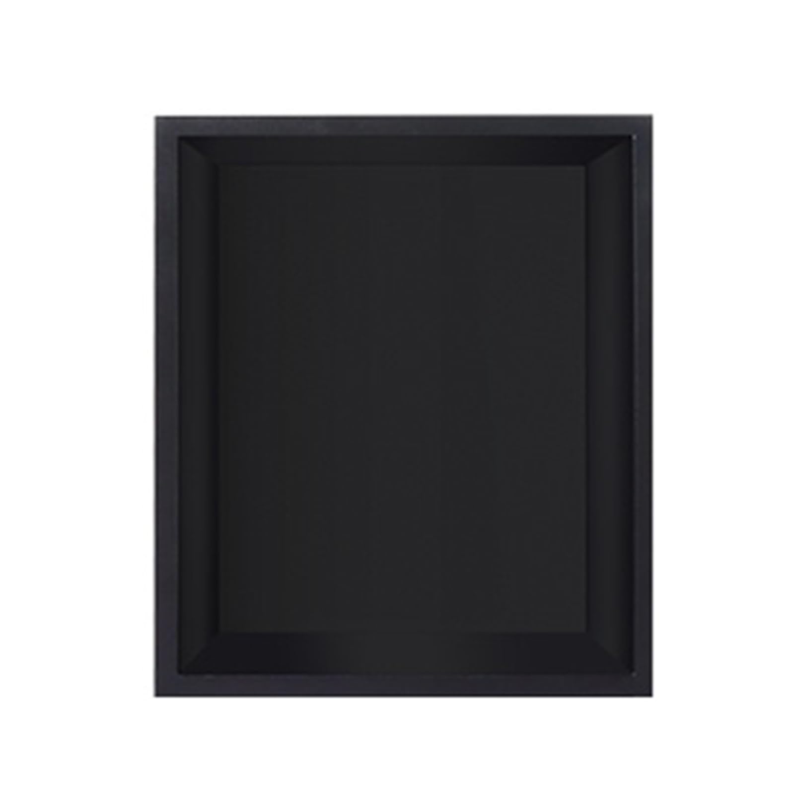 Mensola da parete in acciaio inox 304, impermeabile, per bagno, cucina, camera da letto, colore nero, 32 x 32 x 12 cm, ideale per shampoo e accessori