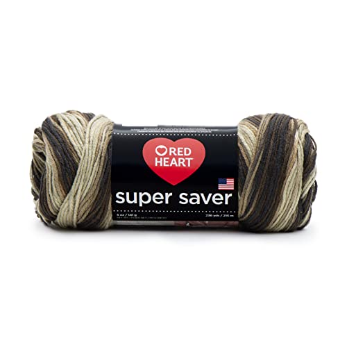 Image of Red Heart Super Saver Yarn for Crocheting & Knitting, Platoon, 3-Pack