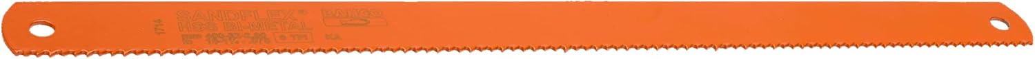 Bahco 3809-450-38-2.00-4-KA BH3809-450-38-2.00-4-KA 4 TPI Sandflex Bi-Metal Power Hack Saw Blade for Kasto Machines, Orange, 450 x 38 x 2 mm