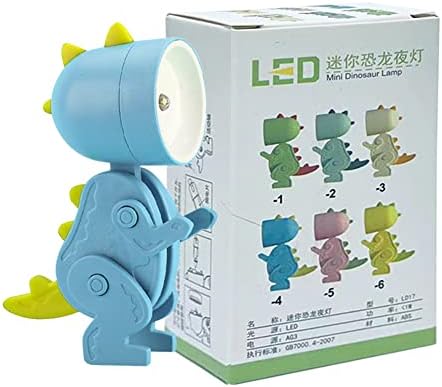Usper Mini LED Desk Lamp Cute Small Phone Holder, Dog Dinosaur Deer Rabbit Shape Night Light Adjustable Phone Stand, Portable Foldable Reading Table Night Lamp Cartoon Pet for Kids Students
