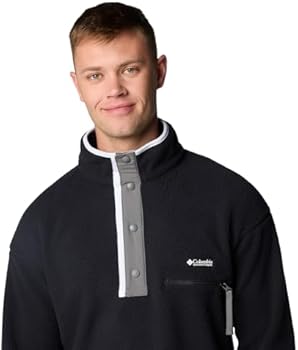 Columbia Lã masculina Helvetia II Half Snap, Preto, PP : Amazon