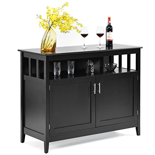 LLAMN Solid Wood Kitchen Sideboard and Dining Cabinet #TOP27