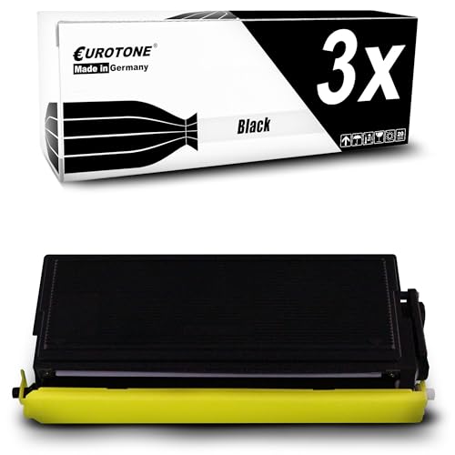 Toner TN3060 compatible Brother DCP8040 DCP8045 lot de 3 cartouches encre noire Eurotone