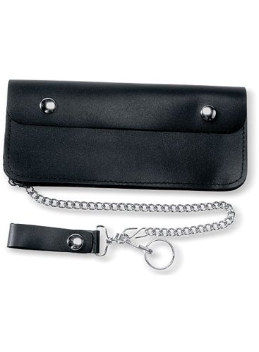 Carroll Leather 606 Black Trucker Wallet