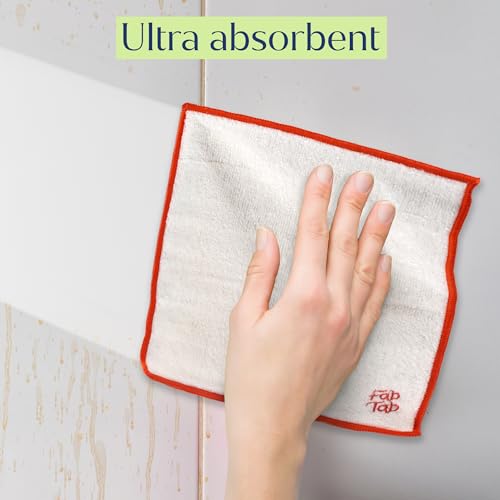Image of Premium Bamboo Cleaning Dish Cloths - 7 Pack | Reusable & Hygenic Ultra-Absorbent Washing Cloth For Home & Car | Ideal for Dusting, Kitchen, Housekeeping, and Car Detailing, Non Scratch - 9 x 7in