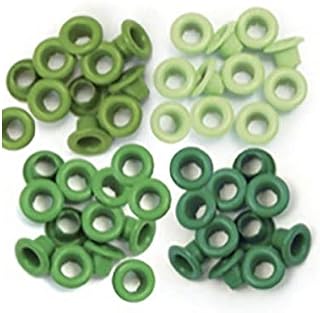 We R Memory Keepers Eyelets & Washers Crop-A-Dile-Standard-Green (60 pieces), Paper