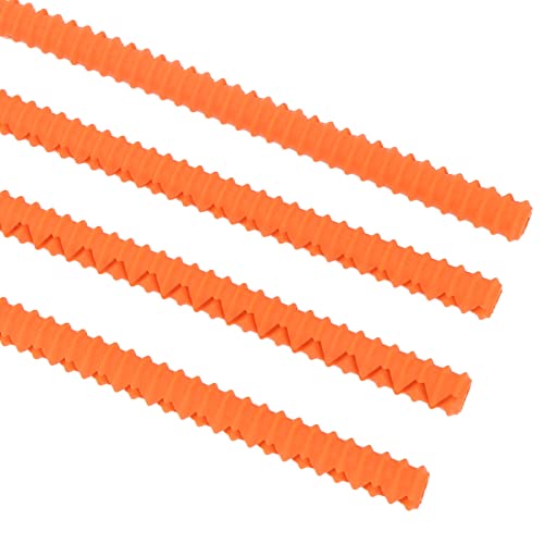 4 Stück Ofenrostschutz, Hitzebeständiger Silikon-Ofenrostschutz, Ofenzubehör für Küche und Restaurant, Schützt vor Verbrennungen und Narben(Orange)