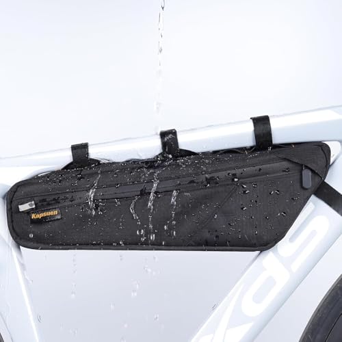 Kapsuen Bike Frame Bag - 2.5L Waterproof Cycling Triangle Bag with Side Pocket Bicycle Under Tube Storage for Gravel MTB Road Bike (2.5L)