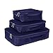 Genius Pack Compression Packing Cubes - Set of 3 (Navy)