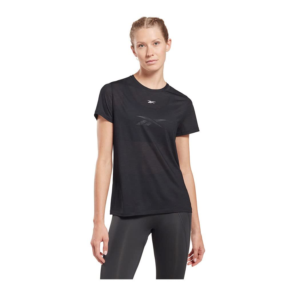 Reebok Women's Identity Train ActivChill T-Shirt, Black, XL