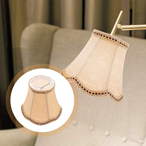 Retro Small Lamp Shade Vintage Cloth Lampshade Chandelier Lamp Shades Cover Clip On Fitter For Candle Bulbs Table Floor Lamps Replacement #TOP7