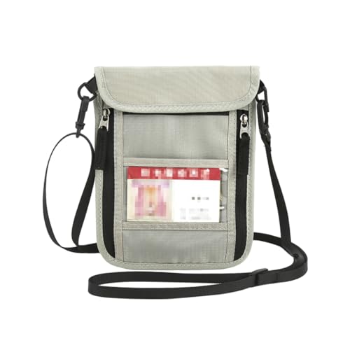 Porta Passaporto Multifunzionale Con Cerniera Borsa Di Stoccaggio Per Viaggi Documenti Nylon