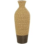 Deco 79 Seagrass Handmade Decorative Vase Tall Woven Floor Centerpiece Vase, Vase for Home Decoration 10" x 10" x 28", Brown - Image 4