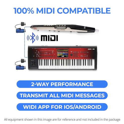 Image of CME WIDI Master Blue Limited Edition Bluetooth MIDI Adapter | 5-pin DIN, Ultra Low 3ms Latency, No Battery, Powered via MIDI Out
