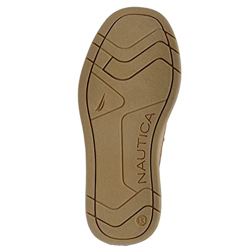 Nautica Kid's Beni Youth Youth Boat Shoe Casual Loafer 3 Eye Lace Little Kid Big Kid-Beni Youth-Tan