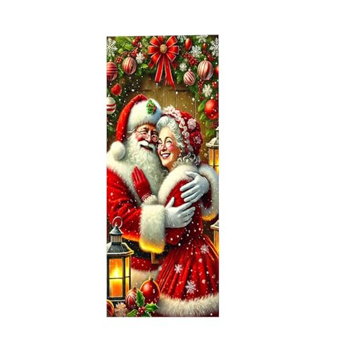Couverture de porte de Noël sans clou ni trace pour décoration facile