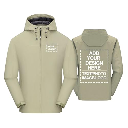 Veste de pluie à capuche en softshell personnalisable contre les intempéries