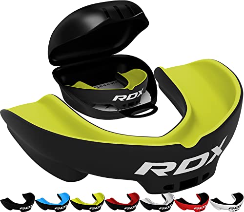 Image of RDX Mouth Guard for Boxing MMA Kickboxing Muay Thai Judo Karate - Adult Gum Shield Mouthpiece Jaw Protector with Storage Case, Martial Arts Football Lacrosse Hockey Contact Sports - Above 12 Years Age