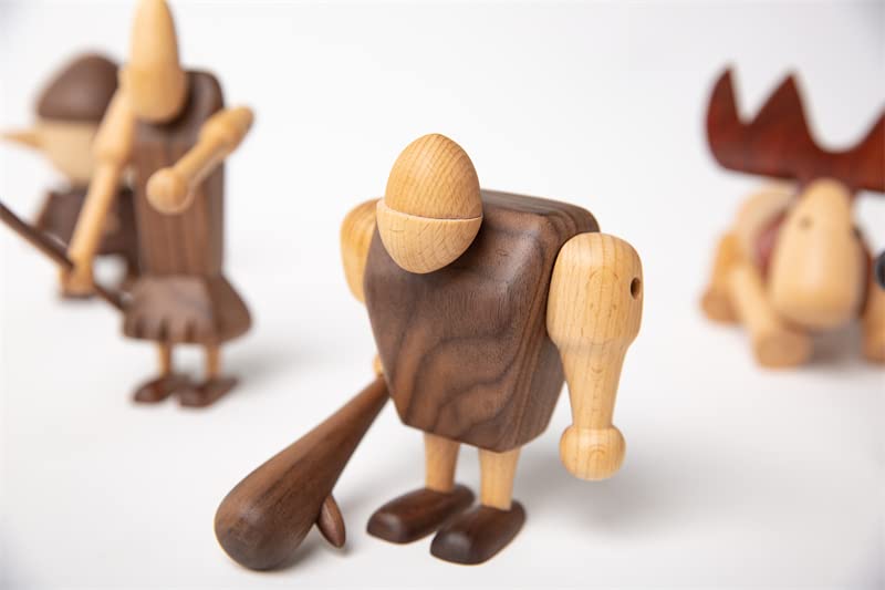 Amazon.co.jp: 木人形 インテリア 原始人Primitive (低め