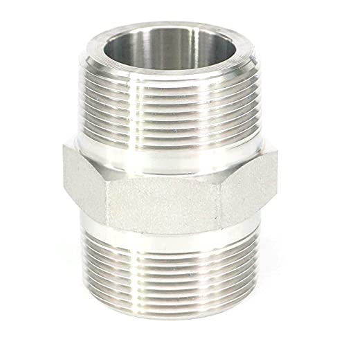 Machón hexagonal de acero inoxidable 304 NPT de 1/8" con resistencia de 200 bar 6