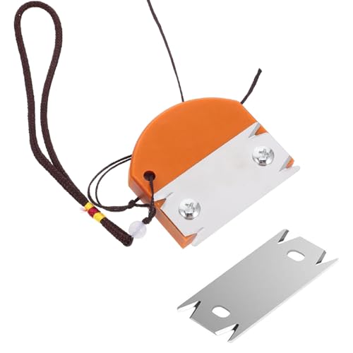 KEWAYO Outil de Coupe-Bordure pour Bois Raboteuse Manuelle Portable avec 1 Lame de Rechange pour Travaux en PVC et ABS Couleur kaki