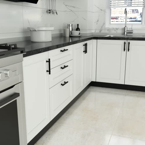 Goldenwarm 10 Pack Black Cabinet Pulls 3 Inch Matte Black Drawer Pulls - Lst18Bk76 Black Kitchen Cabinet Pulls Cabinet Hardware Black Cabinet Handles Pulls For Kitchen Cupboard #TOP6