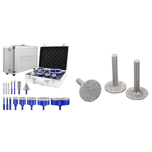 Juego de brocas de diamante para azulejos 15 piezas miniatura 1