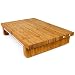 Produktbild cleenbo® Schneidebrett Classic bamboo GN mit magnetischer Messerhalterung und Edelstahl Auffangschale, Profi Holz Küchenbrett aus geöltem Bambus mit Behälter, Schneidbrett Maße: 43 x 29 x 7,5 cm