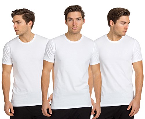 Boss Hugo Men's T-Shirt Rn 3P Us Co 10145963 01, White, X-Large #TOP5