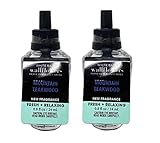Bath and Body Mountain Teakwood Wallflowers Fragrance Refill Bulbs - NEW FRAGRANCE - Fresh + Relaxing - 2 Pack