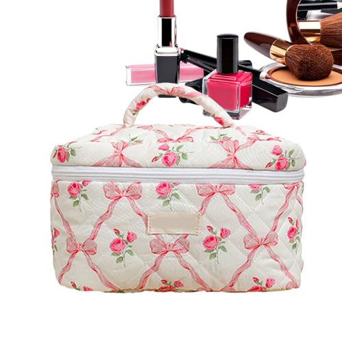 かわいい化粧ポーチ | おしゃれなコスメティックトレイ収納,防水加工大型トイレタリーホルダー 女性用 日常・バックパッキング・出張・アウトドア旅行に最適 - 機能的で使いやすいデザイン