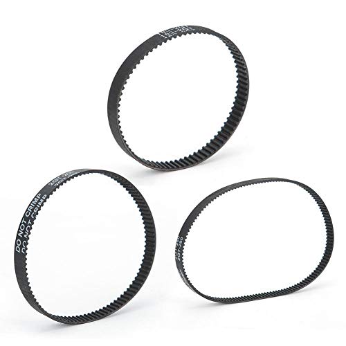 5 Stück/Pack Zahnriemen, GT2-6MM Gummi Schwarz Synchron Closed Loop Zahnriemenspanner Kit für 3D-Druckerzubehör(GT2-6-200MM)