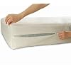 National Allergy 100% Baumwolle Matratzenschoner – 160 x 200 x 25cm – Weiß – Hypoallergener, Staubmilben & Bettwanzenfester, Atmungsaktiv – Umhüllung mit Reißverschluss