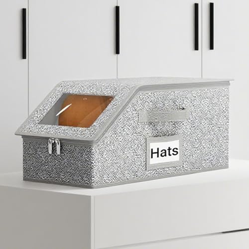 Rangement chapeau empilable grande capacité 24 casquettes baseball - 7